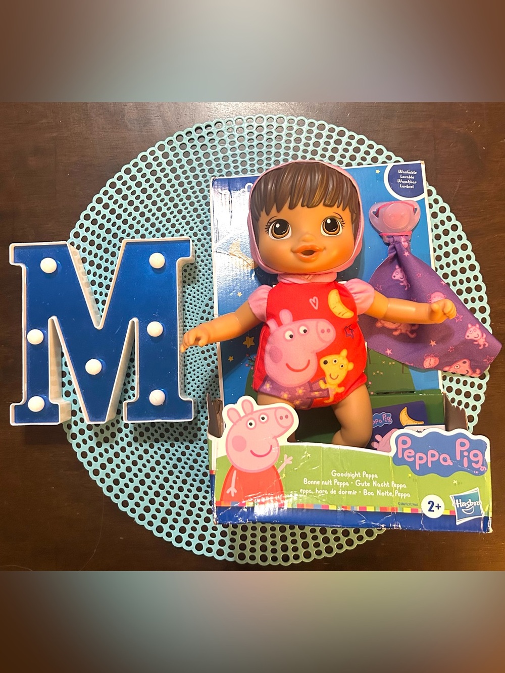 Baby Alive 11" Baby Doll Peppa Pig Collaboration "Good Night Peppa" Book NIB